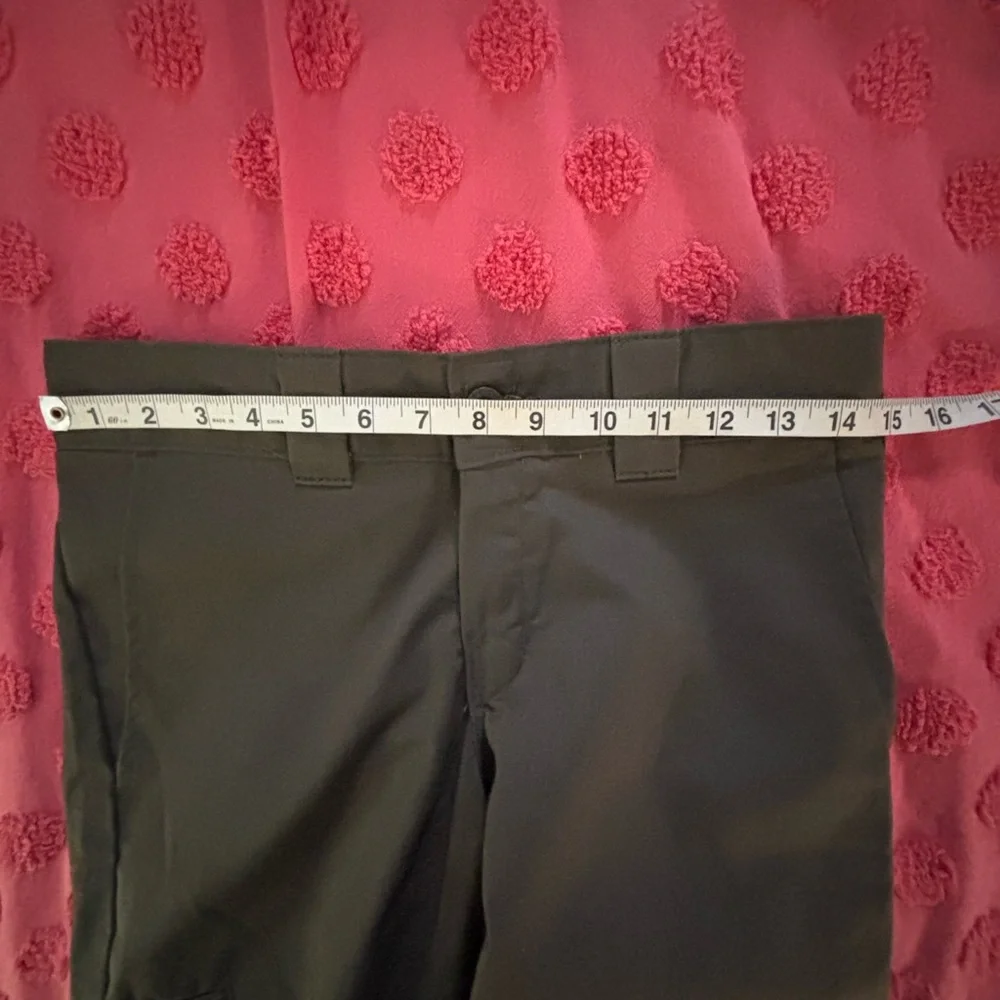 Dickies Flex Straight Pants Size 28 Mens Cargo Dark Olive Green Straight - Picture 9 of 11